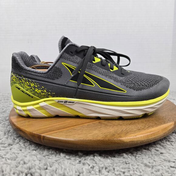 Altra Mens 10 Torin 4 Gray Lime Athletic Daily Performance Gym Road Running Shoe - Picture 3 of 12